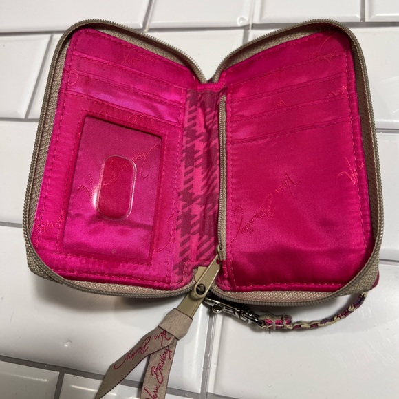 Vera Bradley Vibrant Paisley Wristlet with Strap - Picture 3 of 4